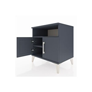 Hyperion Komodin 2 Raflı 2 Kapaklı 60x44x64 Antrasit-antrasit