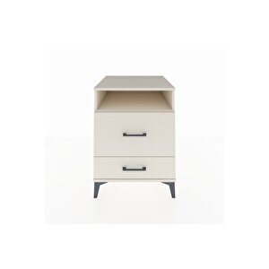 Kronos Komodin Tek Raflı 2 Çekmeceli 60x59x80 Aytaşı-aytaşı