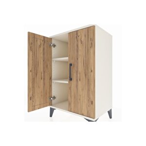 Hyperion Komodin 2 Raflı 2 Kapaklı 60x44x96 Aytaşı-çam