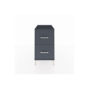 Kronos Komodin 2 Çekmeceli 44x59x80 Antrasit-antrasit