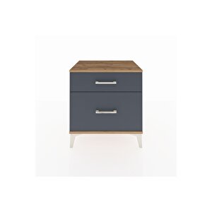 Hyperion Komodin 2 Çekmeceli 60x44x64 Çam-antrasit