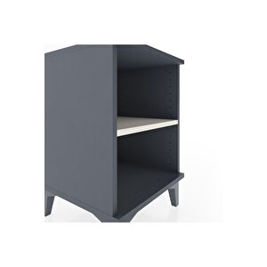 Hyperion Komodin Tek Raflı 44x44x64 Antrasit-aytaşı