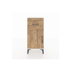 Arges Komodin Tek Raflı Tek Çekmeceli Tek Kapaklı 44x30x96 Aytaşı-çam