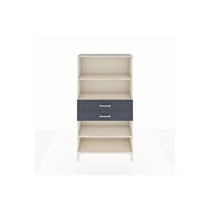 Arges Dolap 3 Raflı 2 Çekmeceli 88x30x163 Aytaşı-antrasit