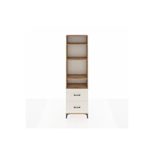 Arges Dolap 4 Raflı 2 Çekmeceli 60x30x221 Çam-aytaşı