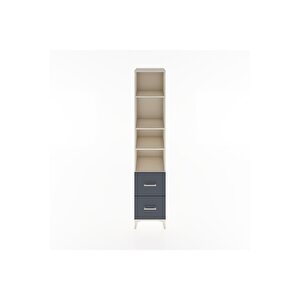 Hyperion Dolap 4 Raflı 2 Çekmeceli 44x44x221 Aytaşı-antrasit