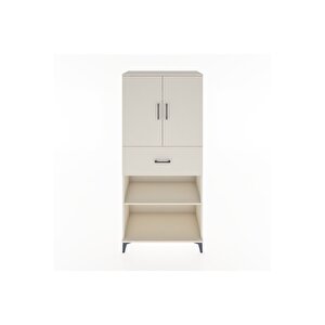 Hyperion Dolap 4 Raflı Tek Çekmeceli 2 Kapaklı 88x44x195 Aytaşı-aytaşı