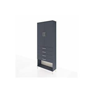 Arges Dolap 88x30x221 Antrasit-antrasit