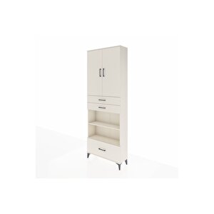 Arges Dolap 5 Raflı 3 Çekmeceli 2 Kapaklı 88x30x243 Aytaşı-aytaşı