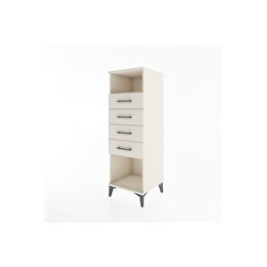 Hyperion Dolap Tek Raflı 4 Çekmeceli 44x44x134 Aytaşı-aytaşı
