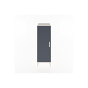 Hyperion Dolap Tek Kapaklı Tek Askılı 44x44x134 Aytaşı-antrasit