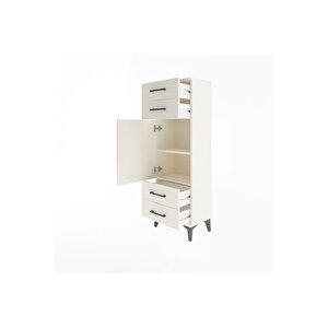 Arges Dolap 2 Raflı 4 Çekmeceli Tek Kapaklı 44x30x134 Aytaşı-aytaşı