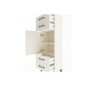 Arges Dolap 2 Raflı 4 Çekmeceli Tek Kapaklı 44x30x134 Aytaşı-aytaşı