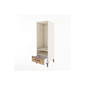 Hyperion Dolap 2 Raflı Tek Çekmeceli Tek Askılı 44x44x134 Aytaşı-çam