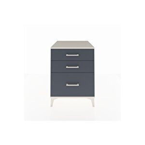 Kronos Komodin 3 Çekmeceli 60x59x80 Aytaşı-antrasit