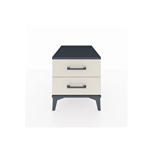 Kronos Komodin 2 Çekmeceli 44x59x48 Antrasit-aytaşı