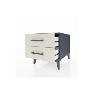 Kronos Komodin 2 Çekmeceli 44x59x48 Antrasit-aytaşı