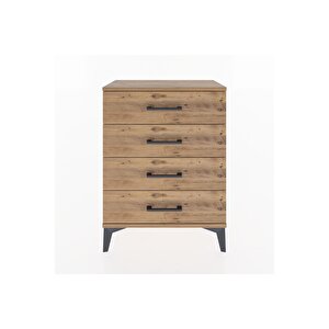 Arges Komodin 4 Çekmeceli 60x30x80 Çam-çam