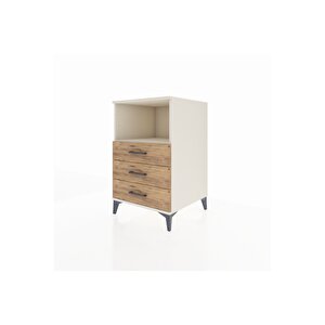 Kronos Komodin Tek Raflı 3 Çekmeceli 60x59x96 Aytaşı-çam