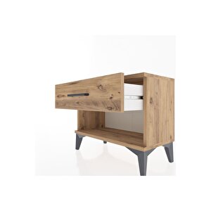 Arges Komodin Tek Çekmeceli 60x30x48 Çam-çam