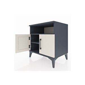 Hyperion Komodin 2 Raflı 2 Kapaklı 60x44x64 Antrasit-aytaşı