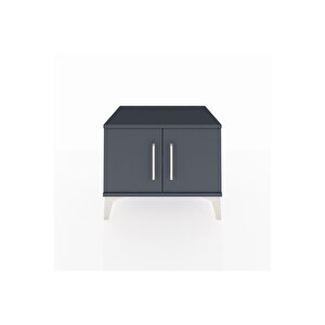 Hyperion Komodin Tek Raflı 2 Kapaklı 60x44x48 Antrasit-antrasit