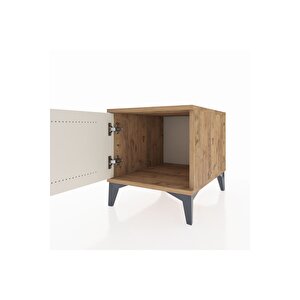 Kronos Komodin Tek Kapaklı 44x59x48 Çam-aytaşı