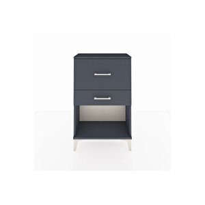 Arges Komodin 2 Çekmeceli 60x30x96 Antrasit-antrasit