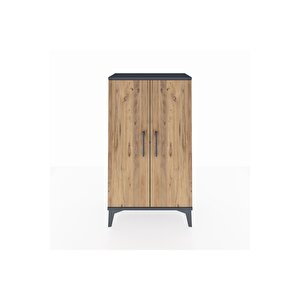 Arges Komodin 2 Kapaklı 60x30x106 Antrasit-çam