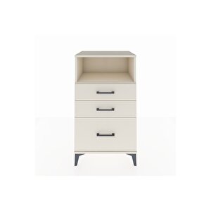Hyperion Komodin Tek Raflı 3 Çekmeceli 60x44x106 Aytaşı-aytaşı