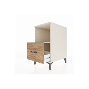 Kronos Komodin Tek Raflı Tek Çekmeceli 44x59x80 Aytaşı-çam