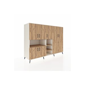 Kronos Dolap 13 Raflı 7 Kapaklı 220x59x163 Aytaşı-çam