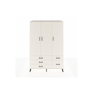 Kronos Dolap 5 Raflı 5 Çekmeceli Tek Askılı 132x59x195 Aytaşı-aytaşı/aytaşı