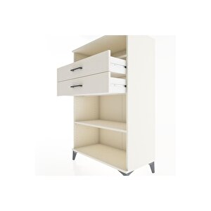 Hyperion Dolap 2 Raflı 2 Çekmeceli 88x44x134 Aytaşı-aytaşı