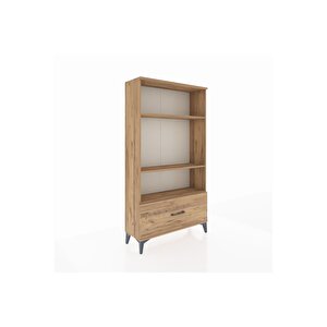 Arges Dolap 3 Raflı Tek Çekmeceli 88x30x163 Çam-çam