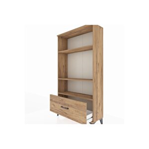 Arges Dolap 3 Raflı Tek Çekmeceli 88x30x163 Çam-çam