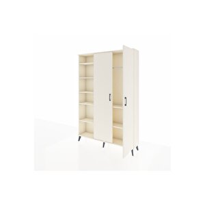 Arges Gardrop 7 Raflı 2 Kapaklı Tek Askılı 132x30x195 Aytaşı-aytaşı