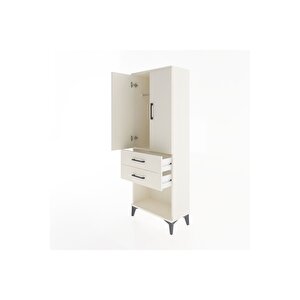 Arges Dolap Tek Raflı 2 Çekmeceli Tek Askılı 60x30x163 Aytaşı-aytaşı