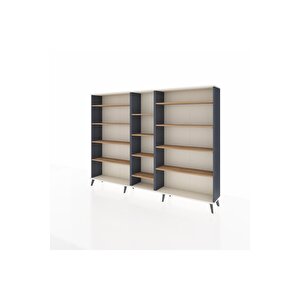 Arges Dolap 11 Raflı  220x30x163 Antrasit-aytaşı/çam