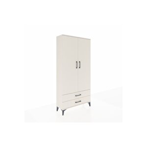 Arges Dolap Tek Raflı 2 Çekmeceli Tek Askılı 88x30x182 Aytaşı-aytaşı