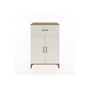Hyperion Dolap 2 Raflı Tek Çekmeceli 2 Kapaklı 88x44x134 Çam-aytaşı