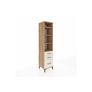 Hyperion Dolap 4 Raflı 3 Çekmeceli 44x44x195 Çam-aytaşı