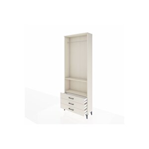 Arges Dolap 2 Raflı 3 Çekmeceli Tek Askılı 88x30x243 Aytaşı-aytaşı