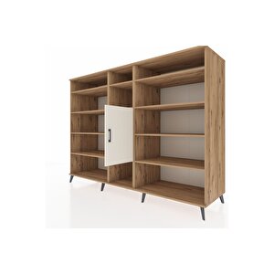 Kronos Dolap 12 Raflı Tek Kapaklı  220x59x163 Çam-aytaşı/çam