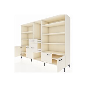 Hyperion Dolap 10 Raflı 2 Çekmeceli 4 Kapaklı 220x44x163 Aytaşı-aytaşı