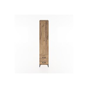 Hyperion Dolap 3 Raflı 2 Çekmeceli Tek Askılı 44x44x221 Çam-çam