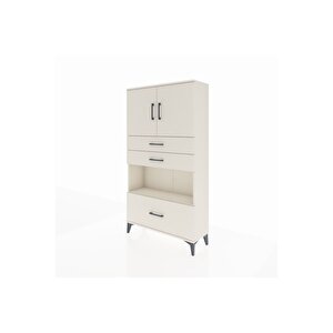 Arges Dolap 3 Raflı 3 Çekmeceli 2 Kapaklı 88x30x163 Aytaşı-aytaşı