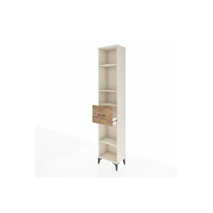 Arges Dolap 4 Raflı Tek Çekmeceli 44x30x221 Aytaşı-çam