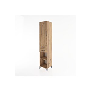 Hyperion Dolap 3 Raflı 2 Çekmeceli Tek Askılı 44x44x221 Çam-çam