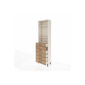 Arges Dolap 3 Raflı 5 Çekmeceli 60x30x221 Aytaşı-çam